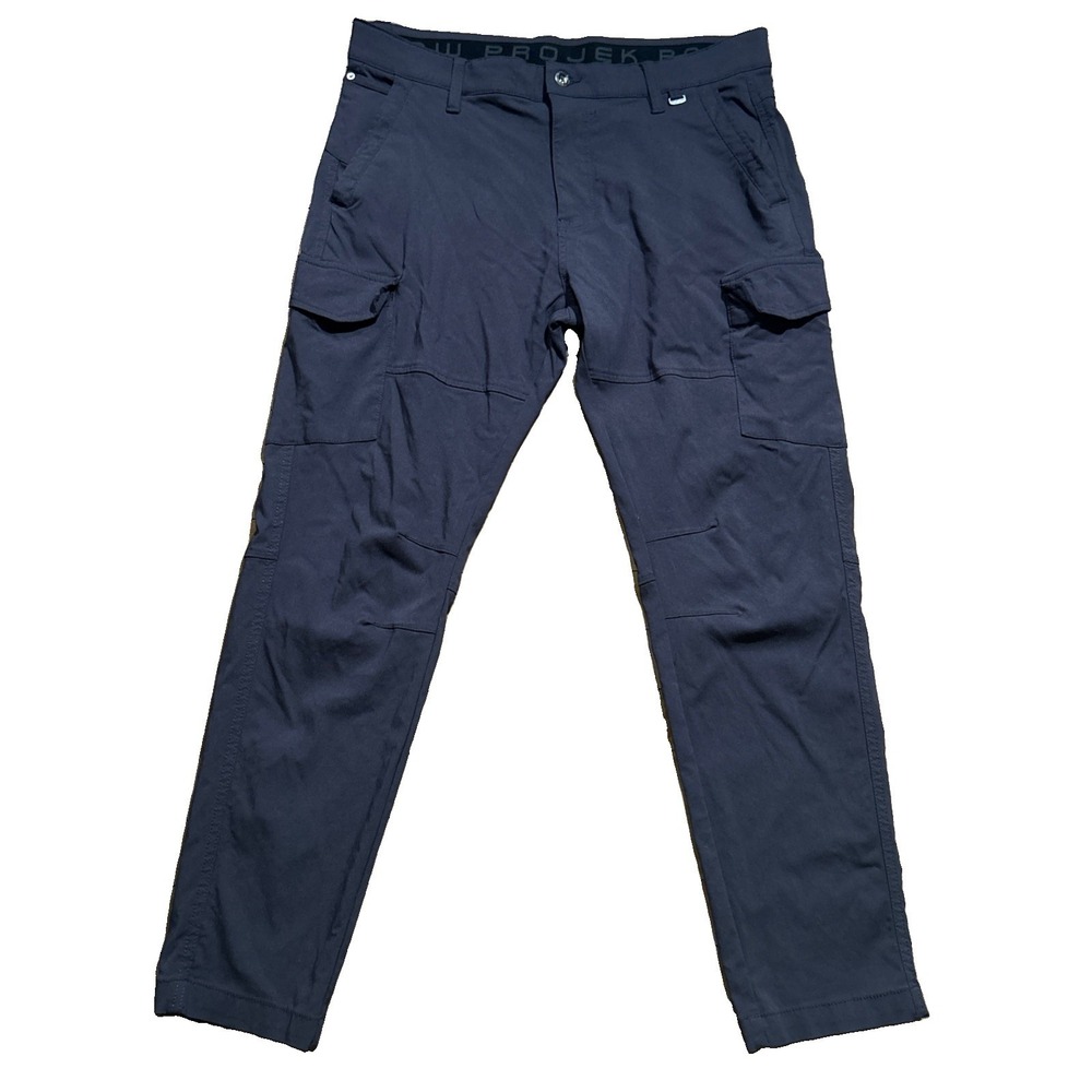 Projek Raw Cargo Pants Men's 36x30 Gray Performance Stretch Outdoor Hiking Tech